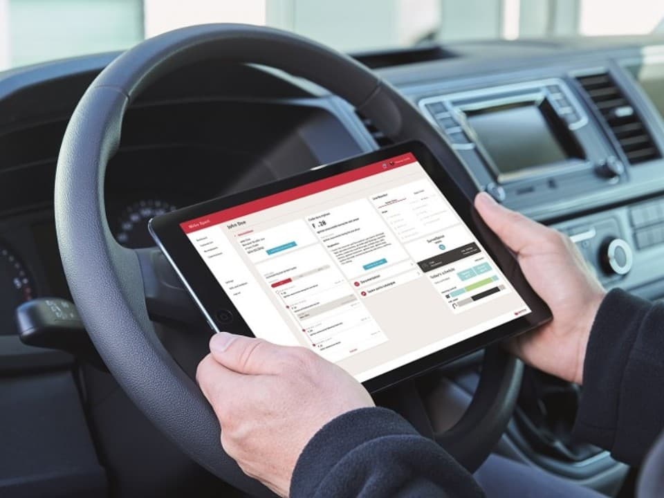 Installer sitting in front of the PC